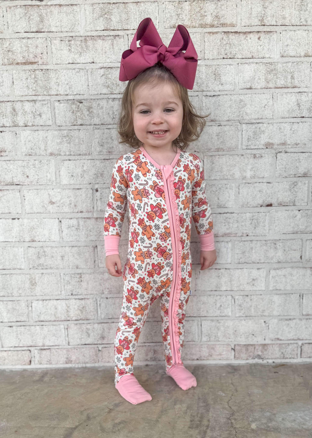 Newborn Cowgirl Christmas Bamboo Sleeper (FINAL SALE)