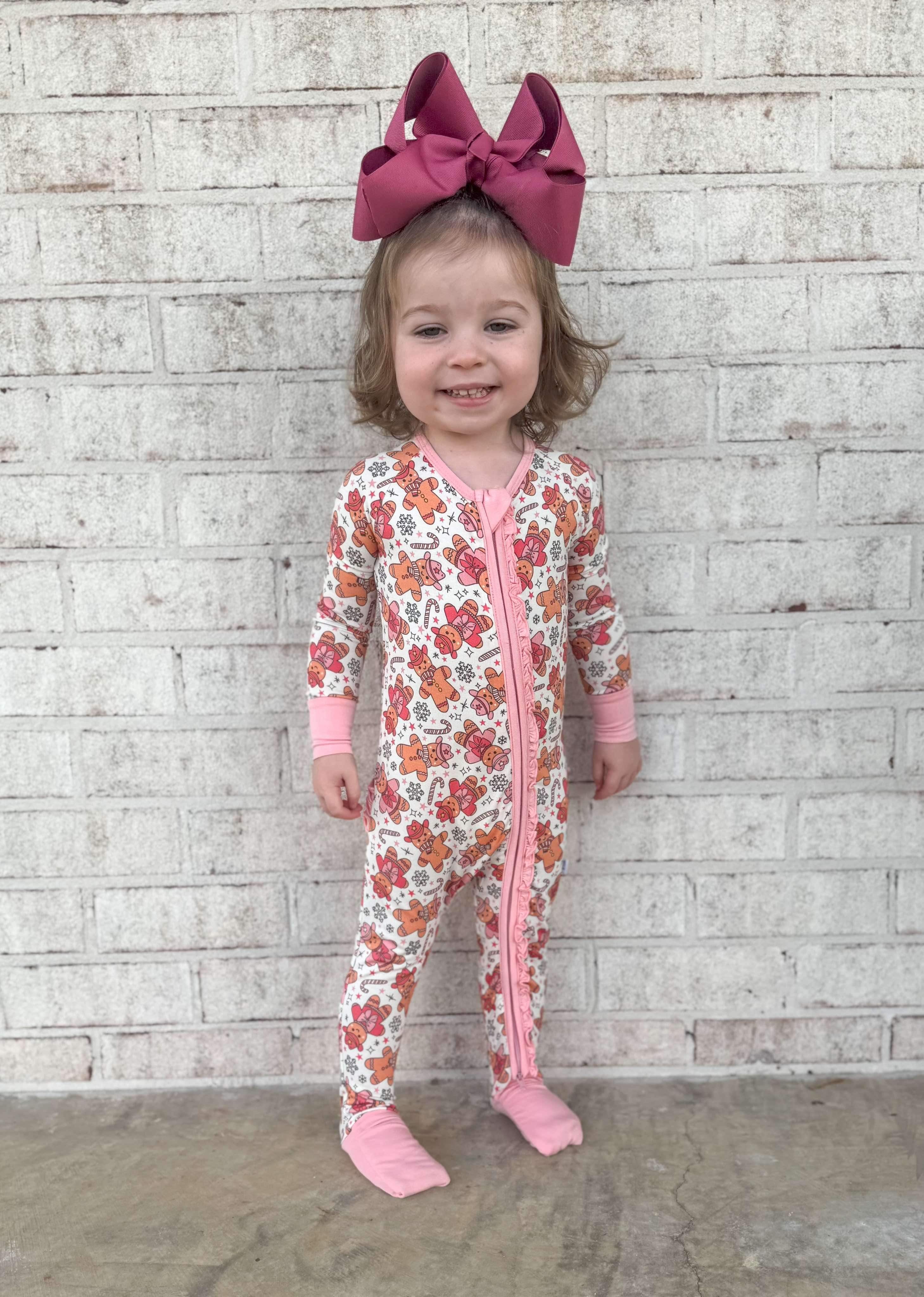 Newborn Cowgirl Christmas Bamboo Sleeper (FINAL SALE)