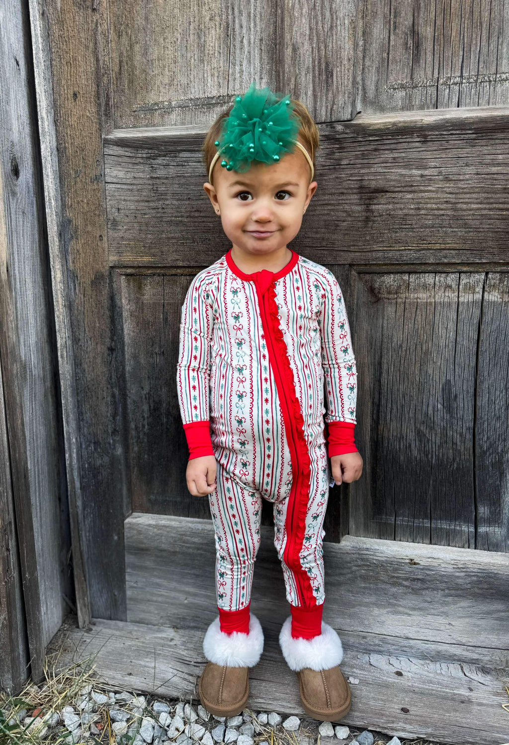 Newborn Candy Cane Christmas Bamboo Sleeper (FINAL SALE)