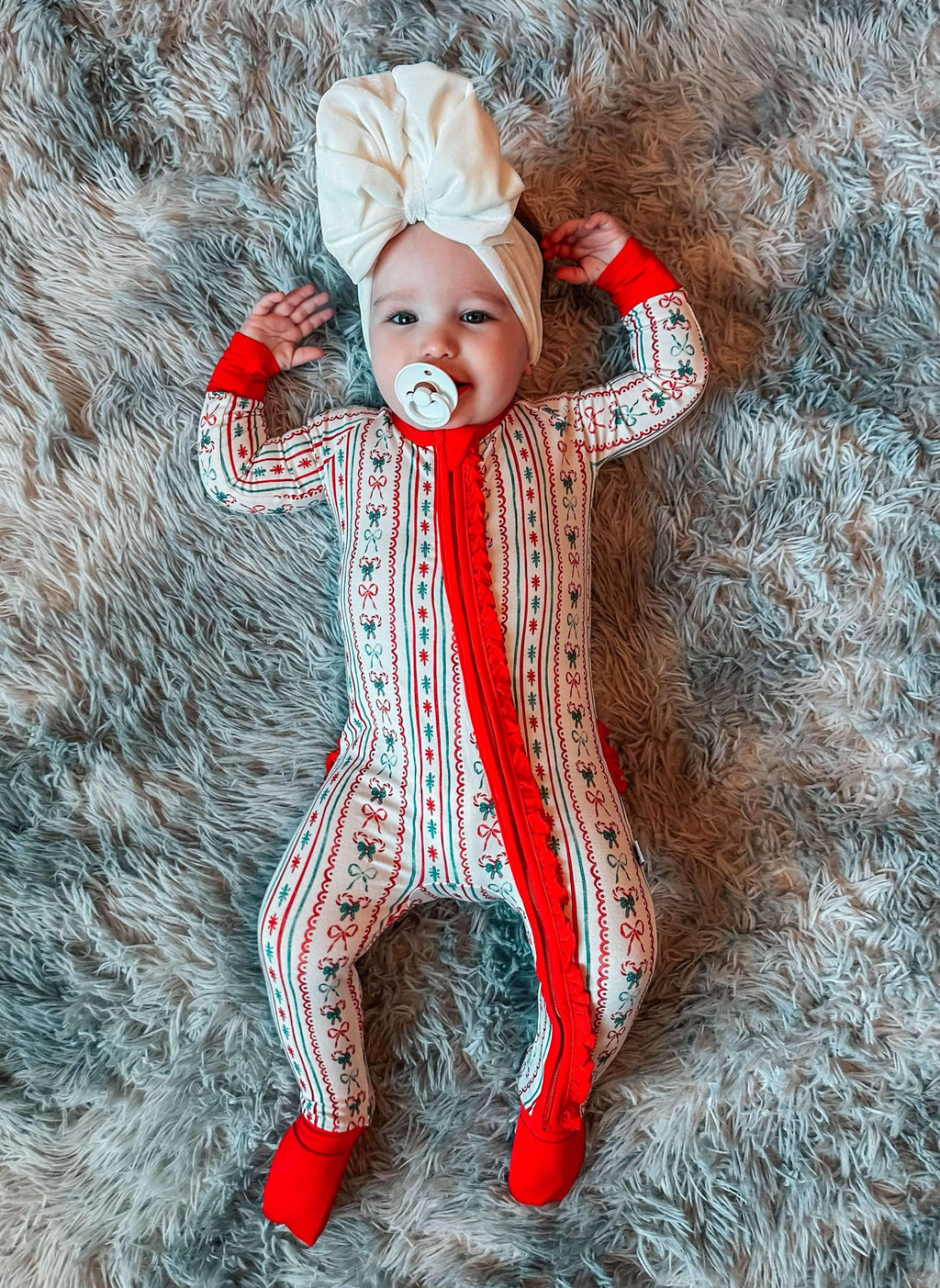 Newborn Candy Cane Christmas Bamboo Sleeper (FINAL SALE)