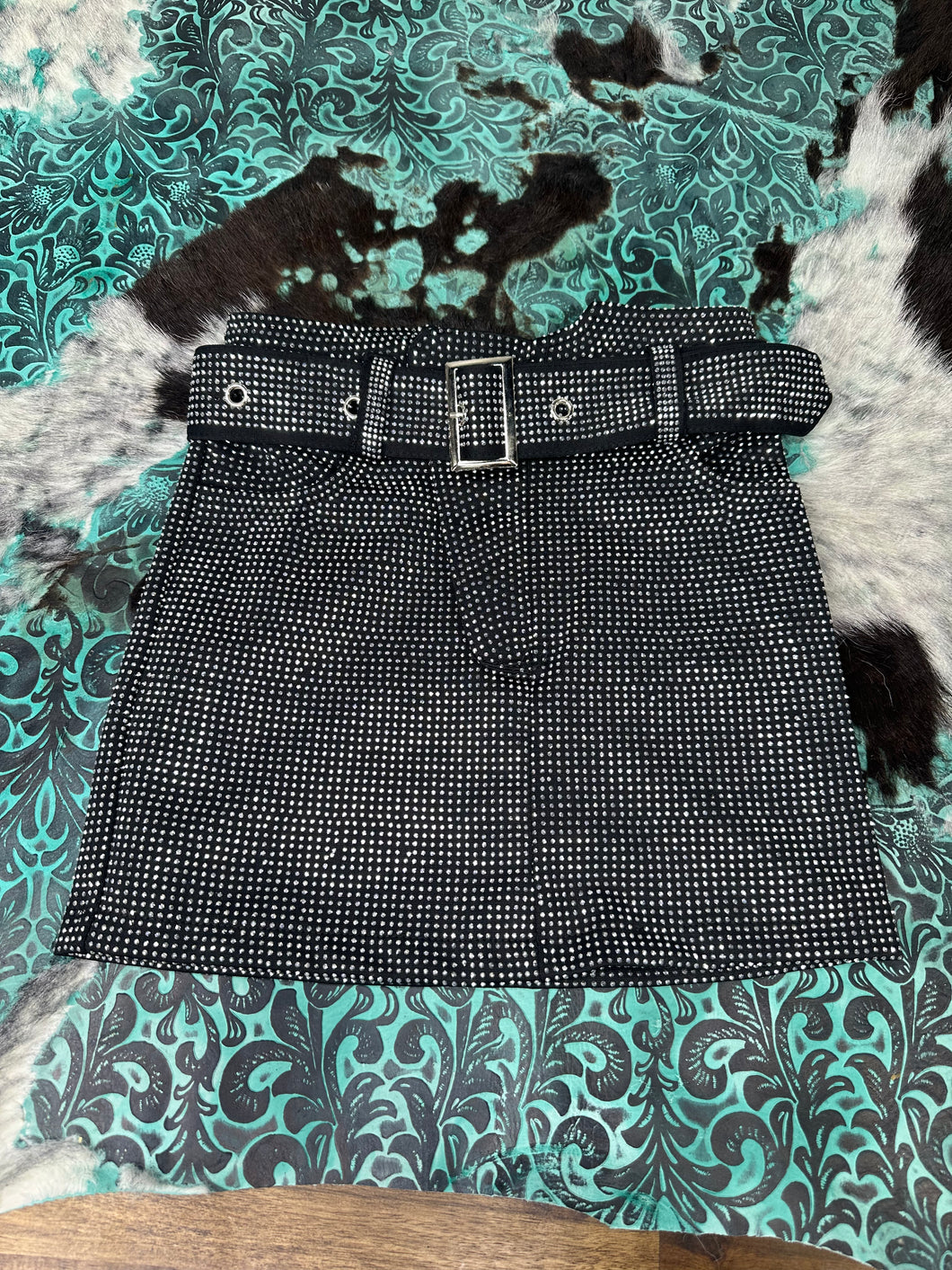 Black Rhinestone SKIRT (FINAL SALE)