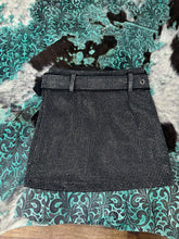 Load image into Gallery viewer, Black Rhinestone SKIRT (FINAL SALE)
