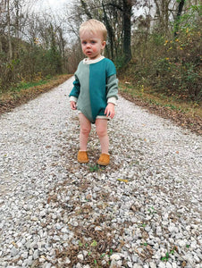 Cedar Color Block Sweater Romper