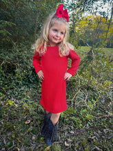 Load image into Gallery viewer, Red Sweater Dress
