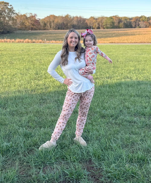 3XL Pink Baking Spirits Bright Bamboo Joggers  (FINAL SALE)