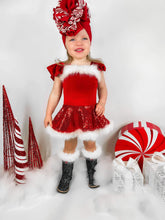 Load image into Gallery viewer, Sequin Santa Dress (FINAL SALE)
