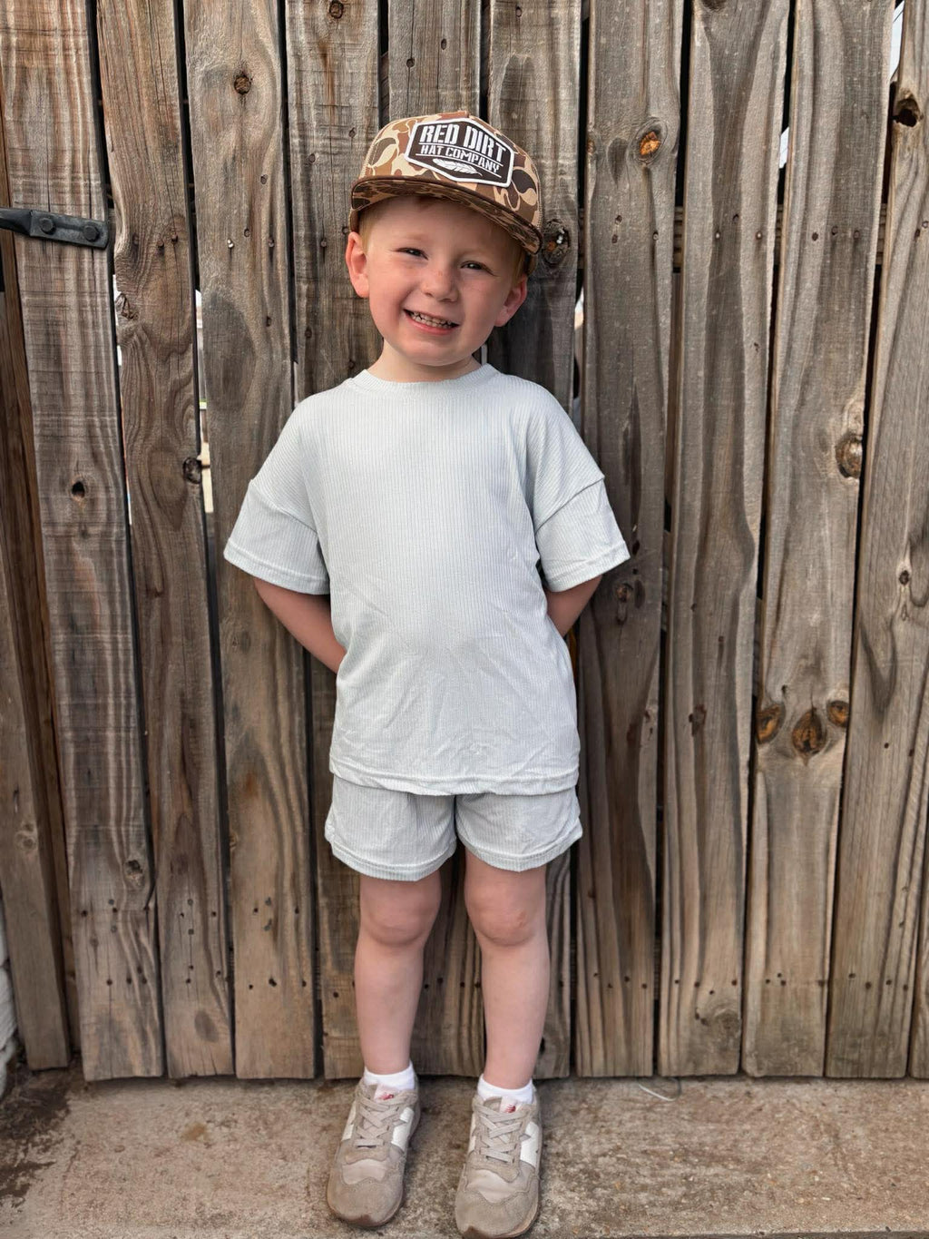 Kids baby blue short set