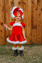 Load image into Gallery viewer, Sequin Santa Dress (FINAL SALE)
