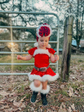 Load image into Gallery viewer, Sequin Santa Dress (FINAL SALE)
