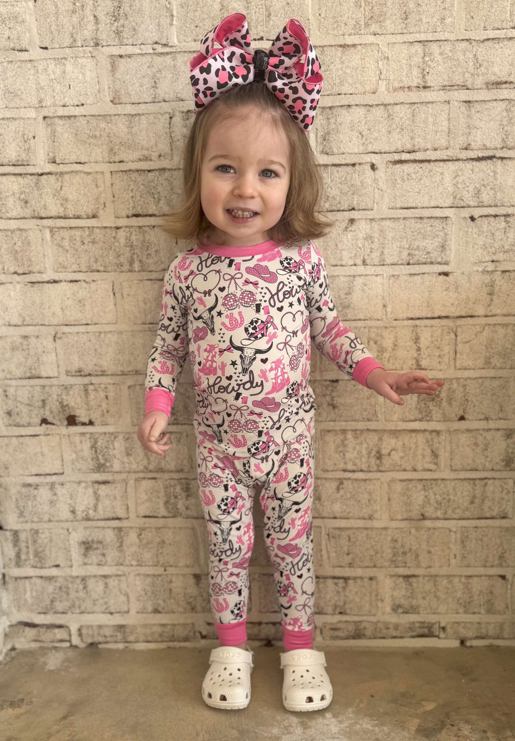 18/24 Months Pink Howdy Bamboo Set (FINAL SALE)