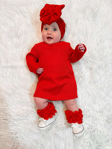 Red Sweater Dress