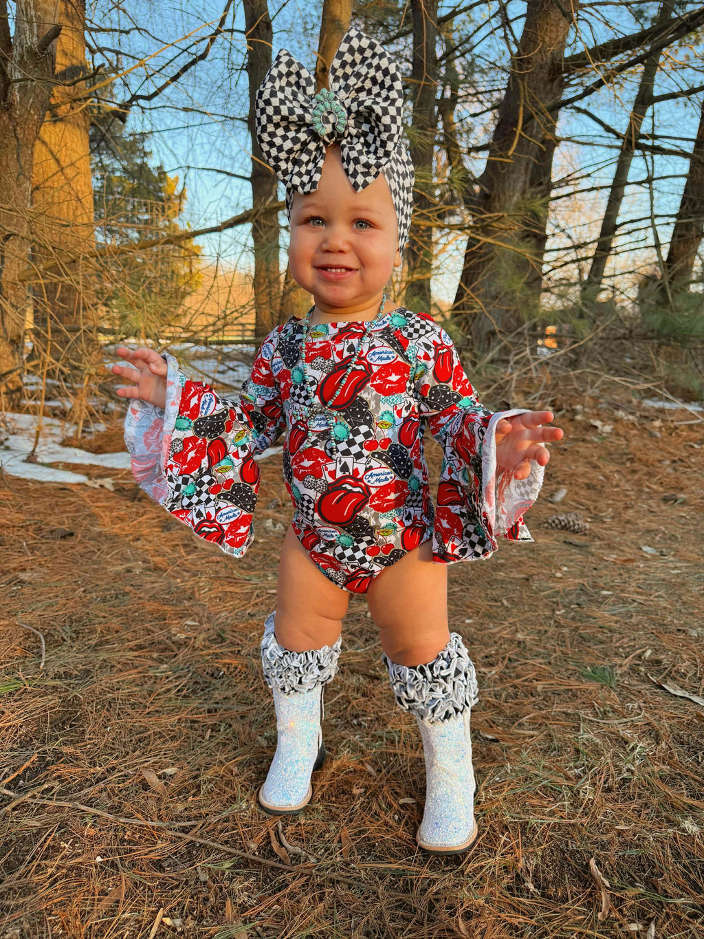 American Made Bell Sleeve Leo/Top