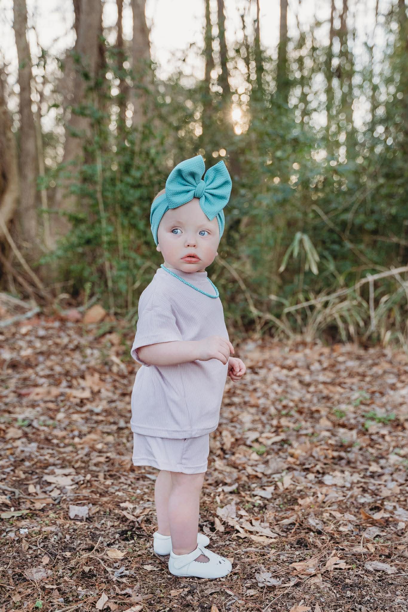 Kids lavender short set