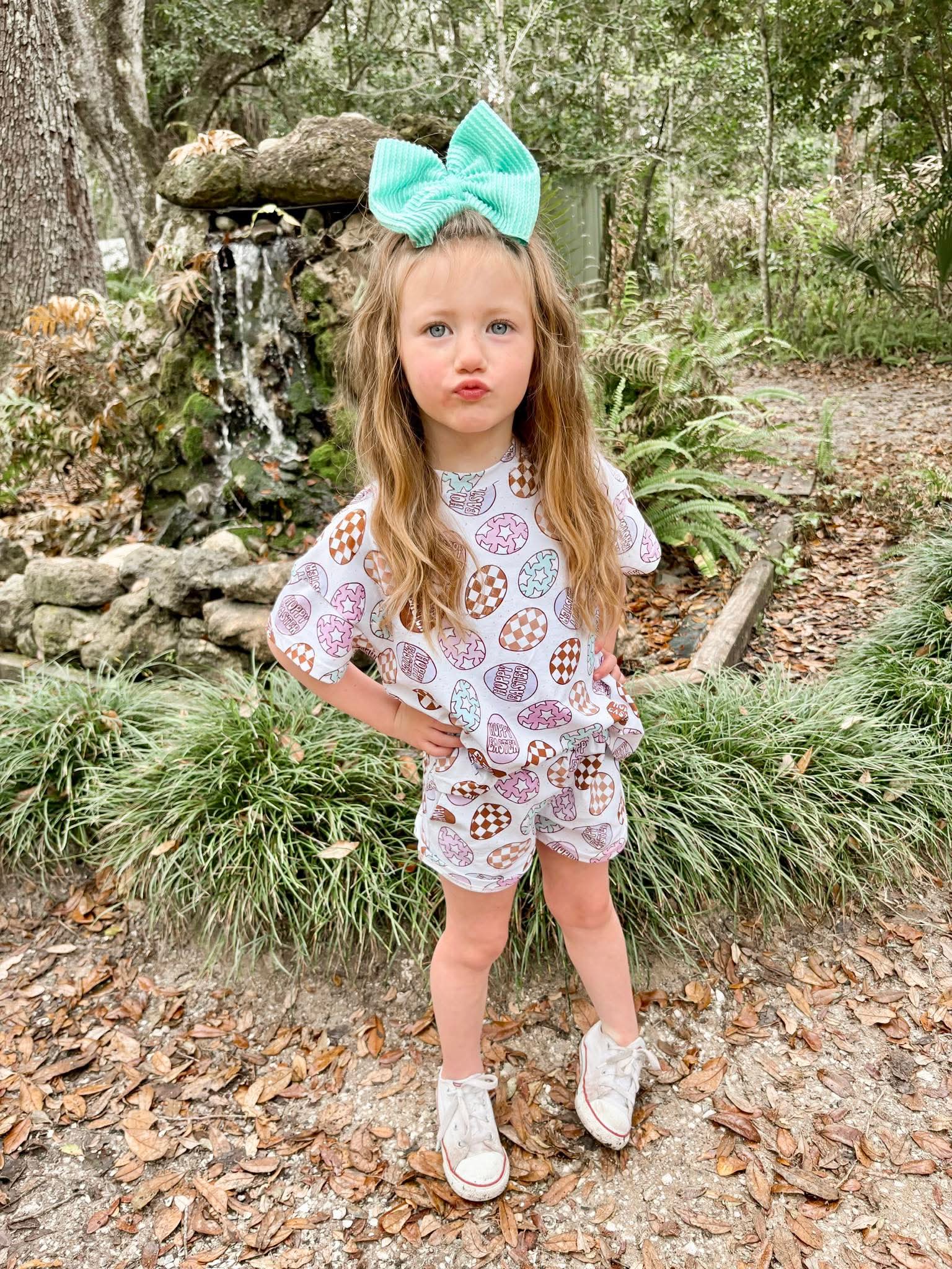 Girls easter short set (FINAL SALE)
