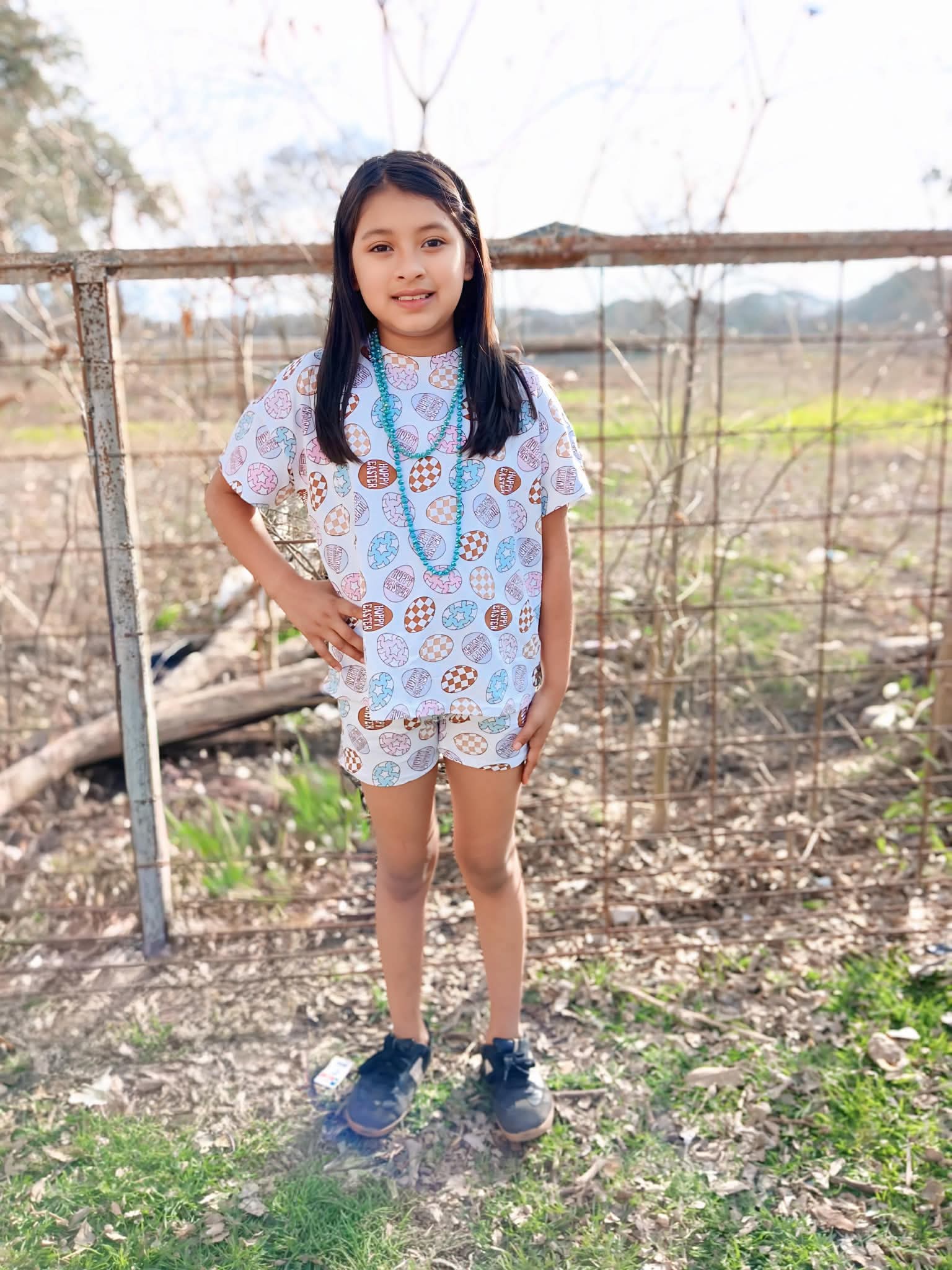 Girls easter short set (FINAL SALE)