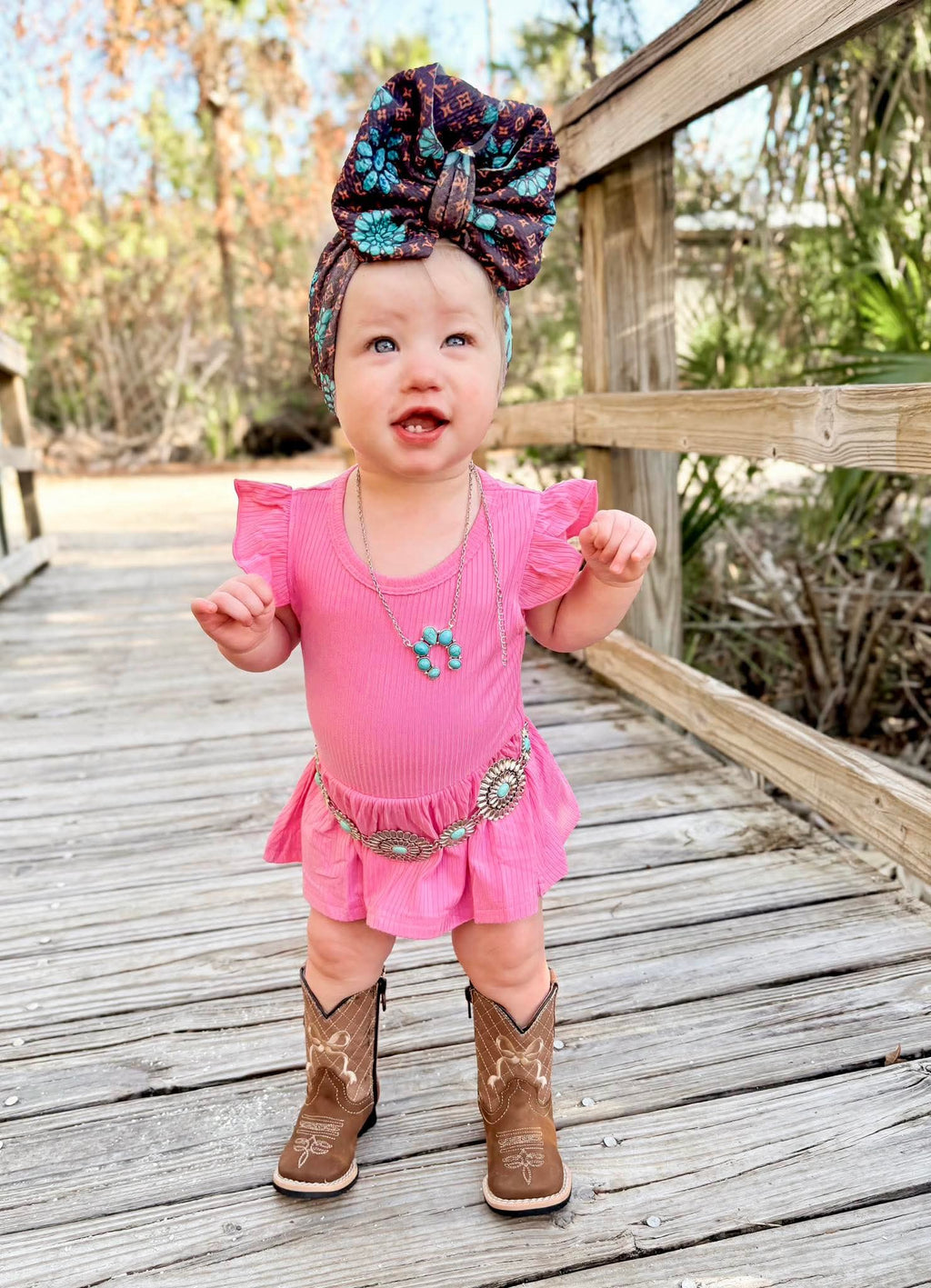 Ballerina Pink Bamboo Skirted Romper