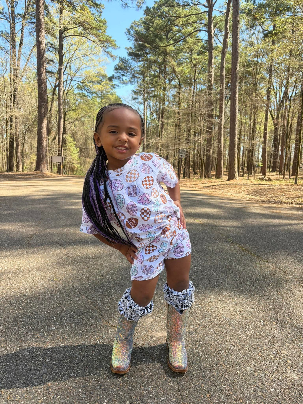Girls easter short set (FINAL SALE)