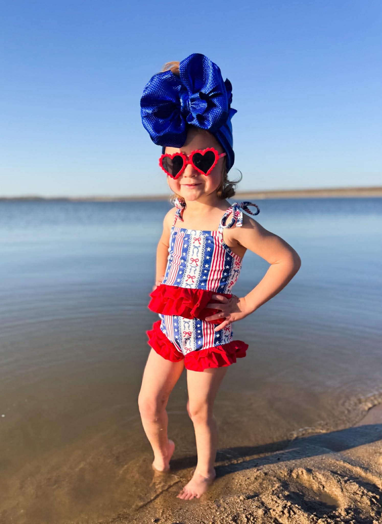 Little Miss America 2 Piece Swim Suit