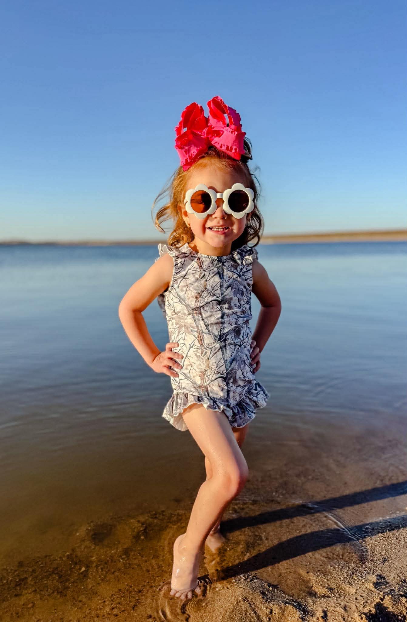 White Timber Swim Suit