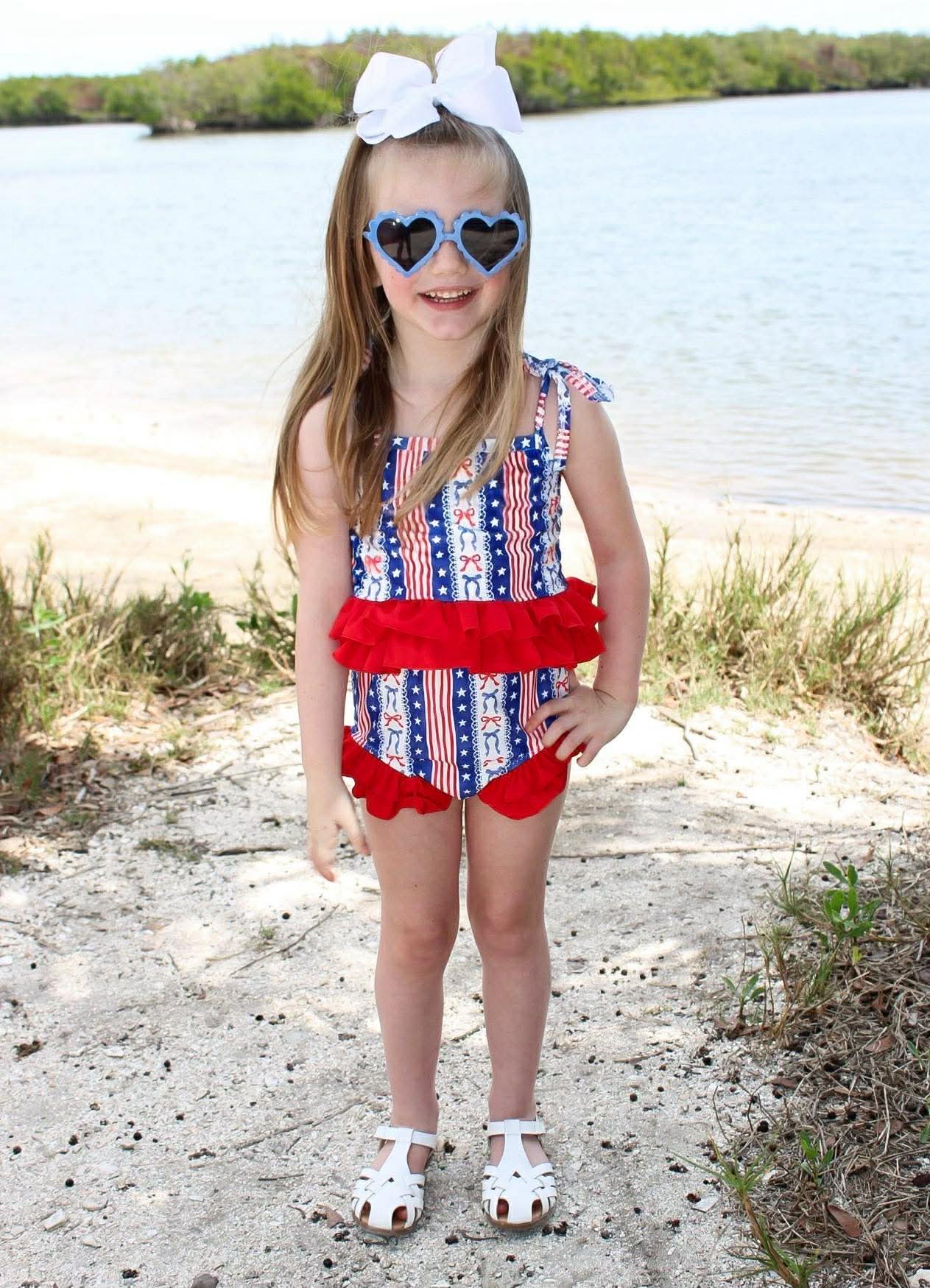 Little Miss America 2 Piece Swim Suit
