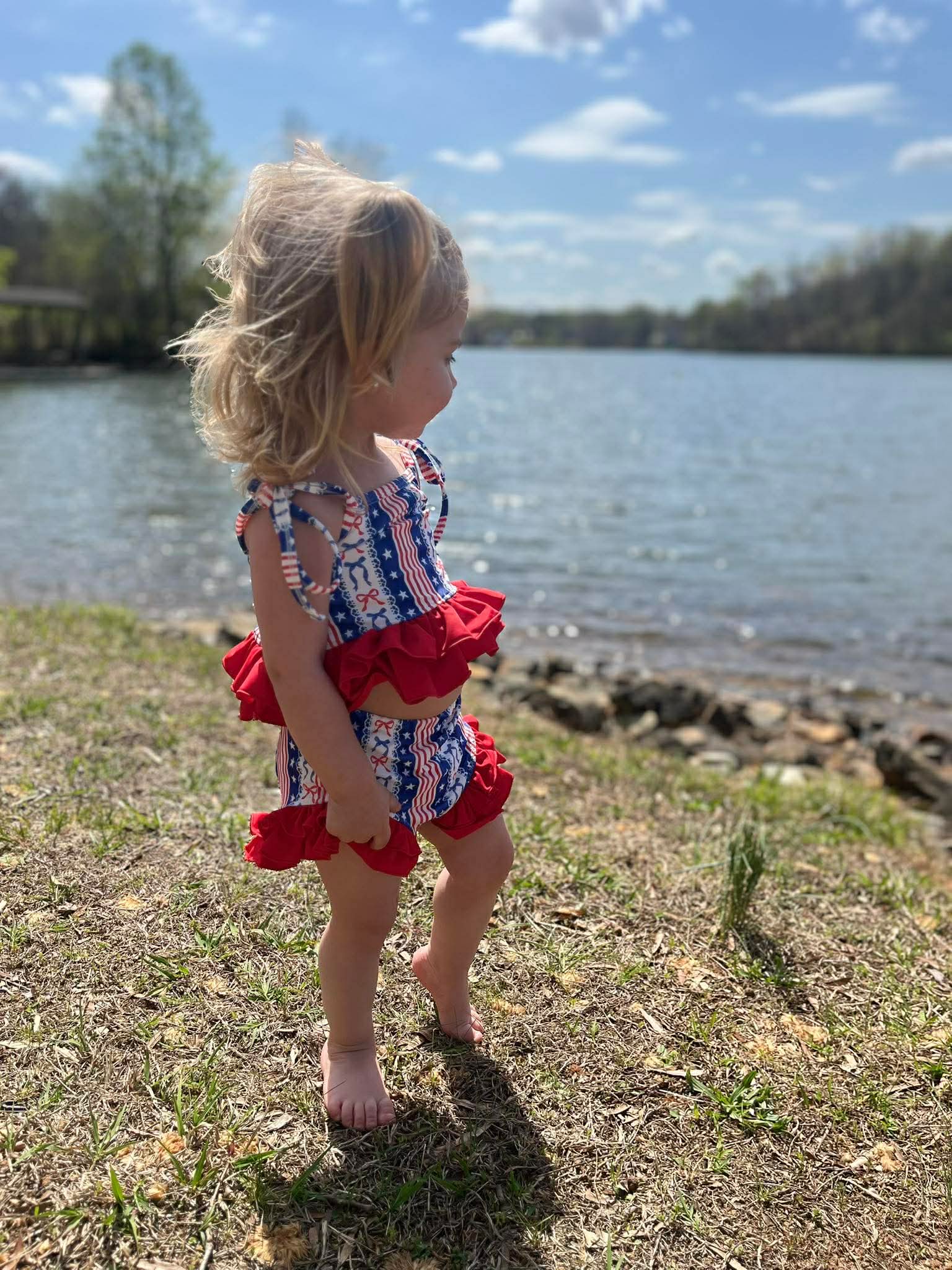 Little Miss America 2 Piece Swim Suit
