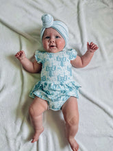 Load image into Gallery viewer, Blue Ribbon Dreams Bamboo Skirted Romper
