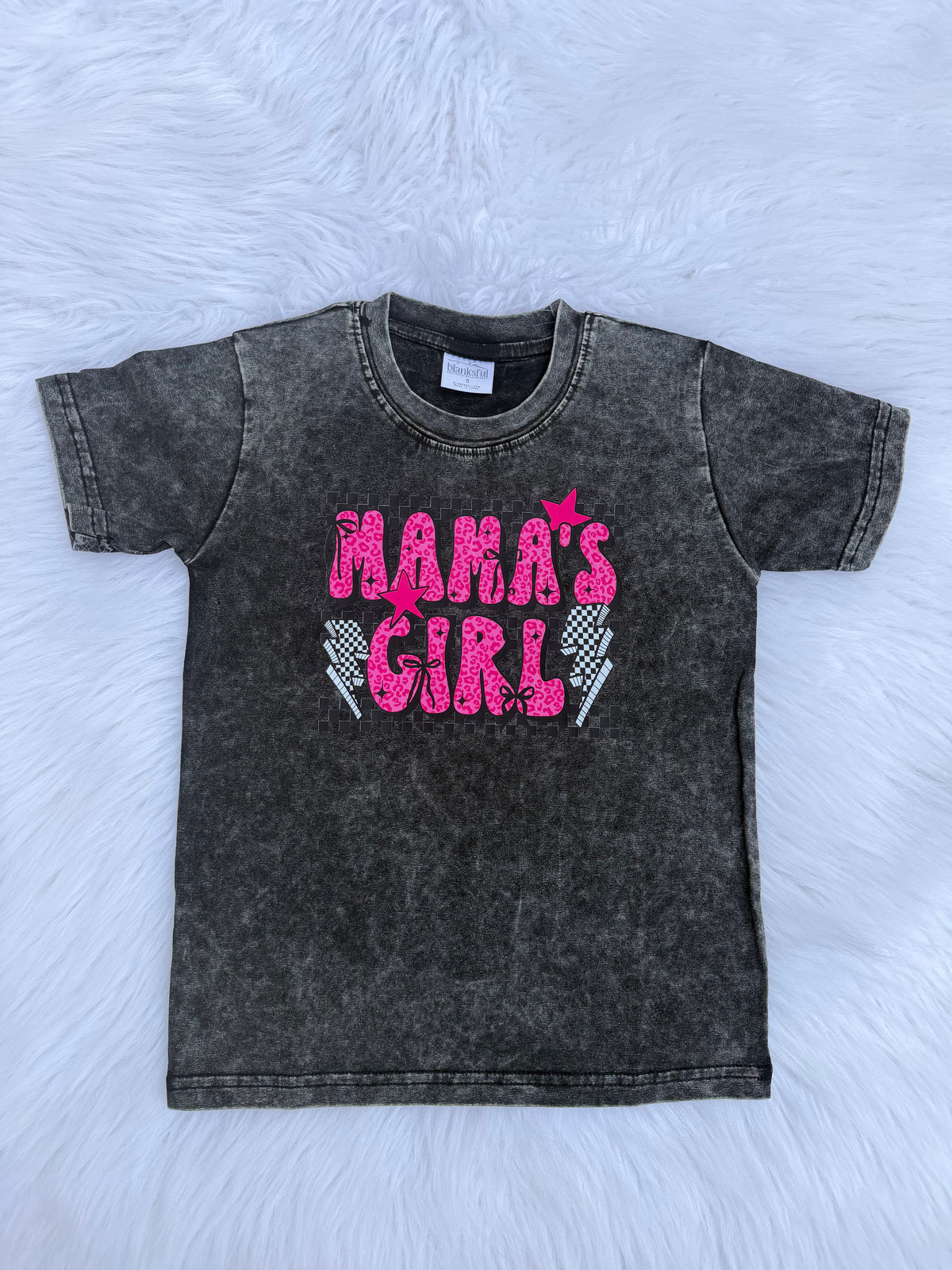 Checkered Mama's Girl Bubble Romper or T-shirt
