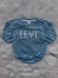 CUSTOM Name Gingham Bubble Romper