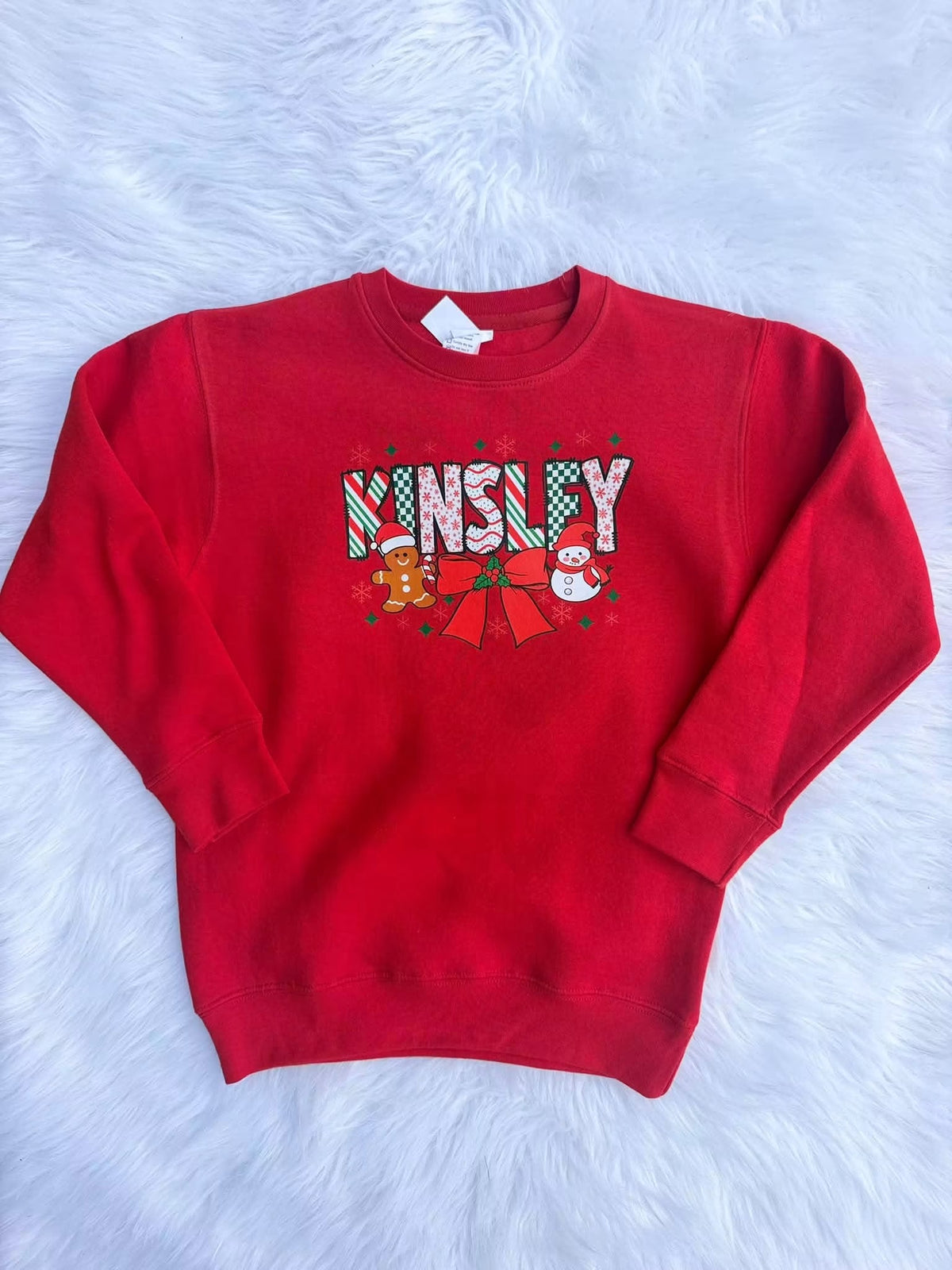 CUSTOM Christmas Coquette Name Bubble/Shirt