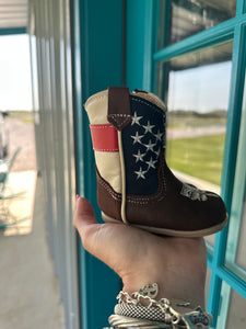 Infant stars and stripes boots
