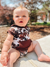 Load image into Gallery viewer, Cow Print Romper/Top (FINAL SALE)
