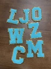 Load image into Gallery viewer, 3” Mint green varsity chenille patch letter (FINAL SALE)
