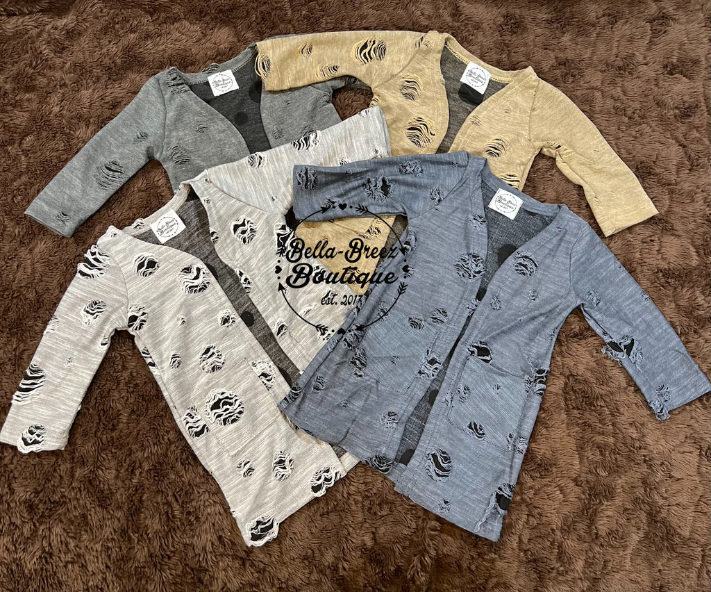 Women's Distressed Duster (FINAL SALE)