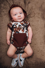 Load image into Gallery viewer, Cow Print Romper/Top (FINAL SALE)
