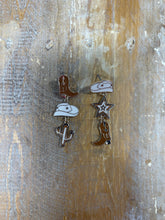 Load image into Gallery viewer, Triple Stack Western Drop Earrings
