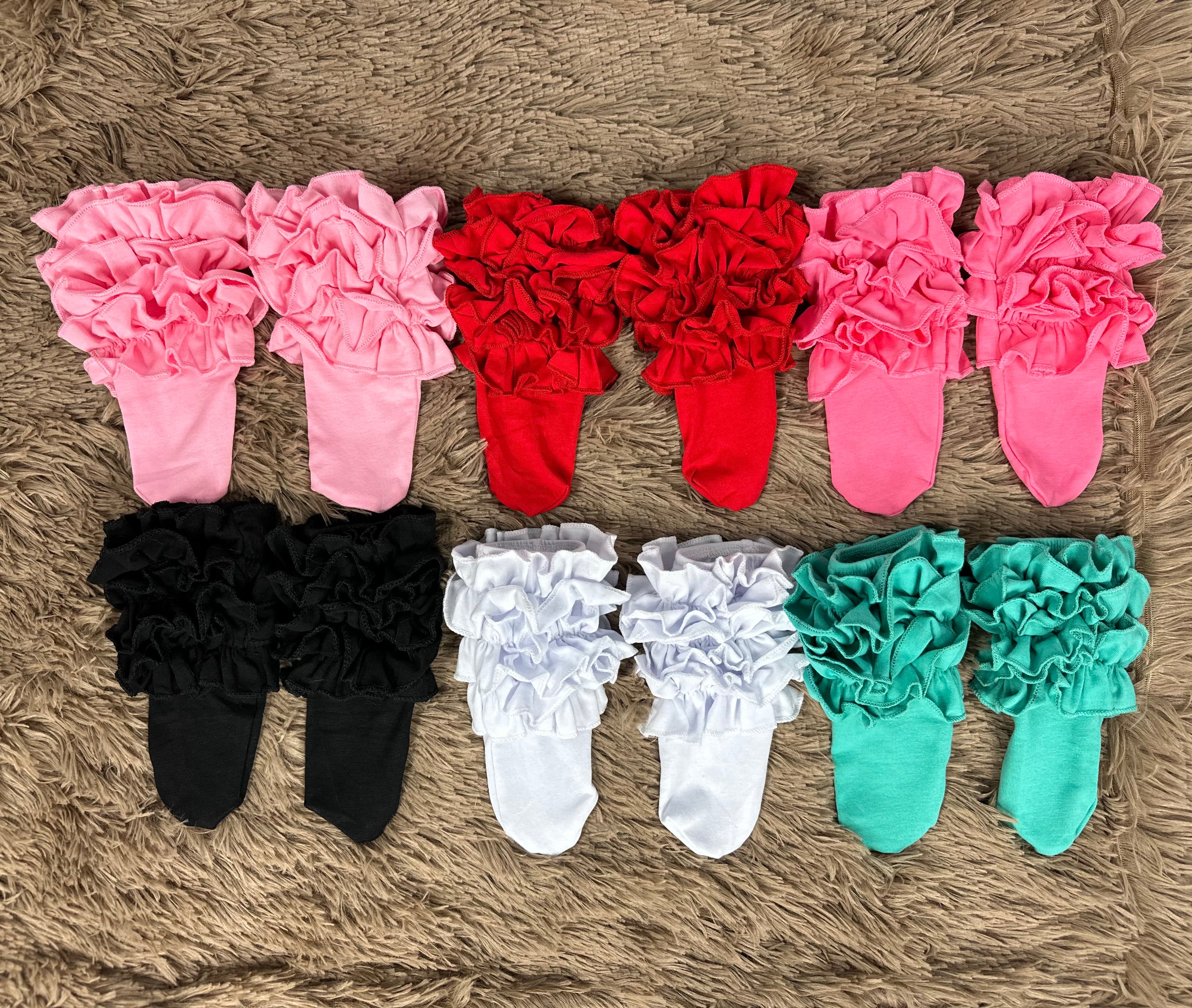Ankle Ruffle Socks (Multiple Colors) – Bella-Breez Boutique