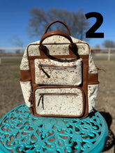 Load image into Gallery viewer, Genuine Cowhide Diaper Bag
