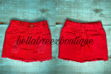 Load image into Gallery viewer, Red mini skirt (FINAL SALE)
