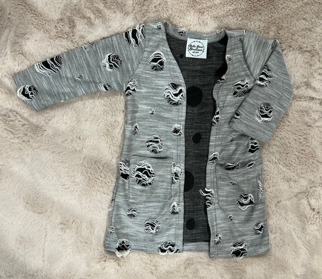 Women's Distressed Duster (FINAL SALE)