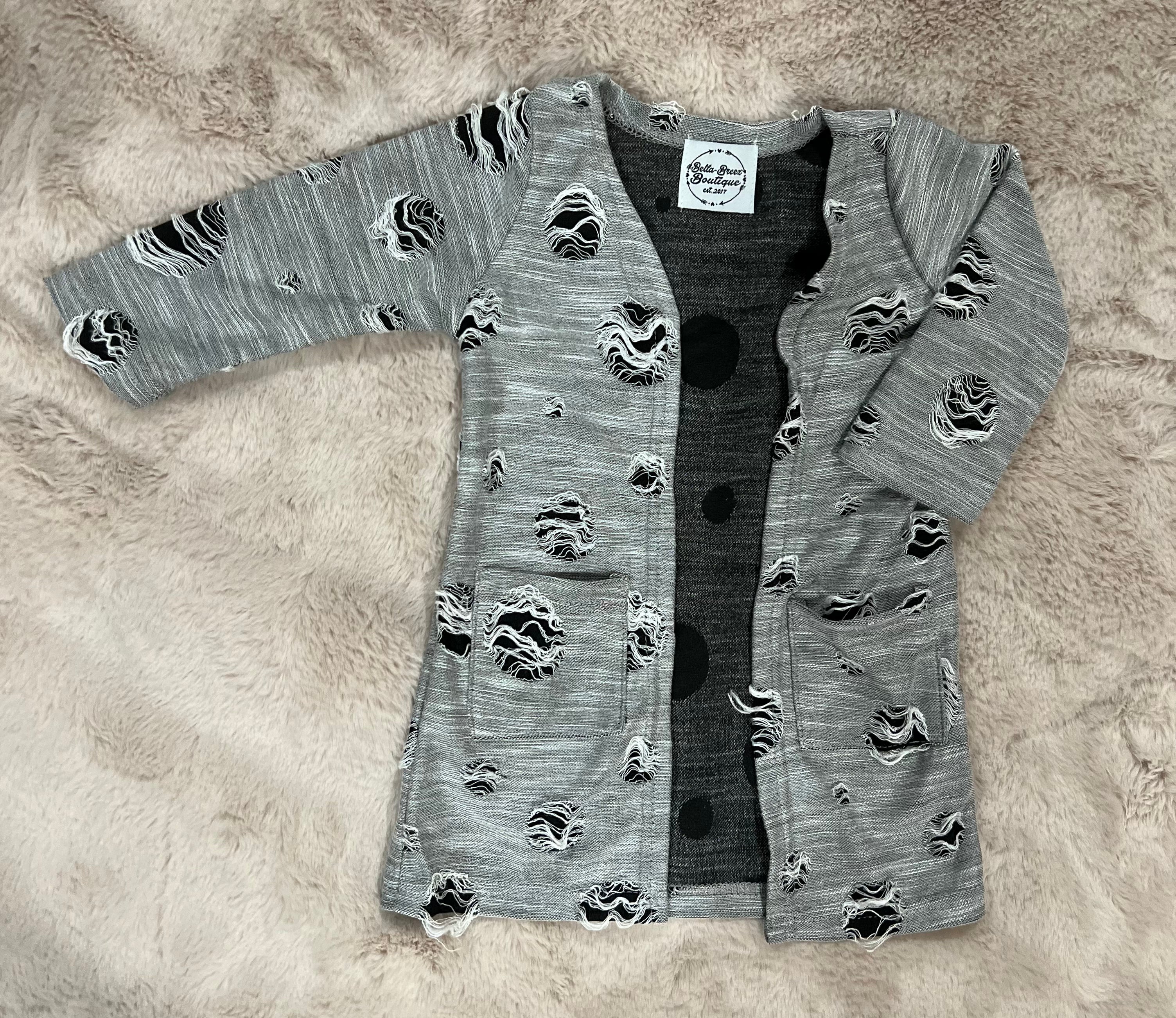 Women's Distressed Duster (FINAL SALE)