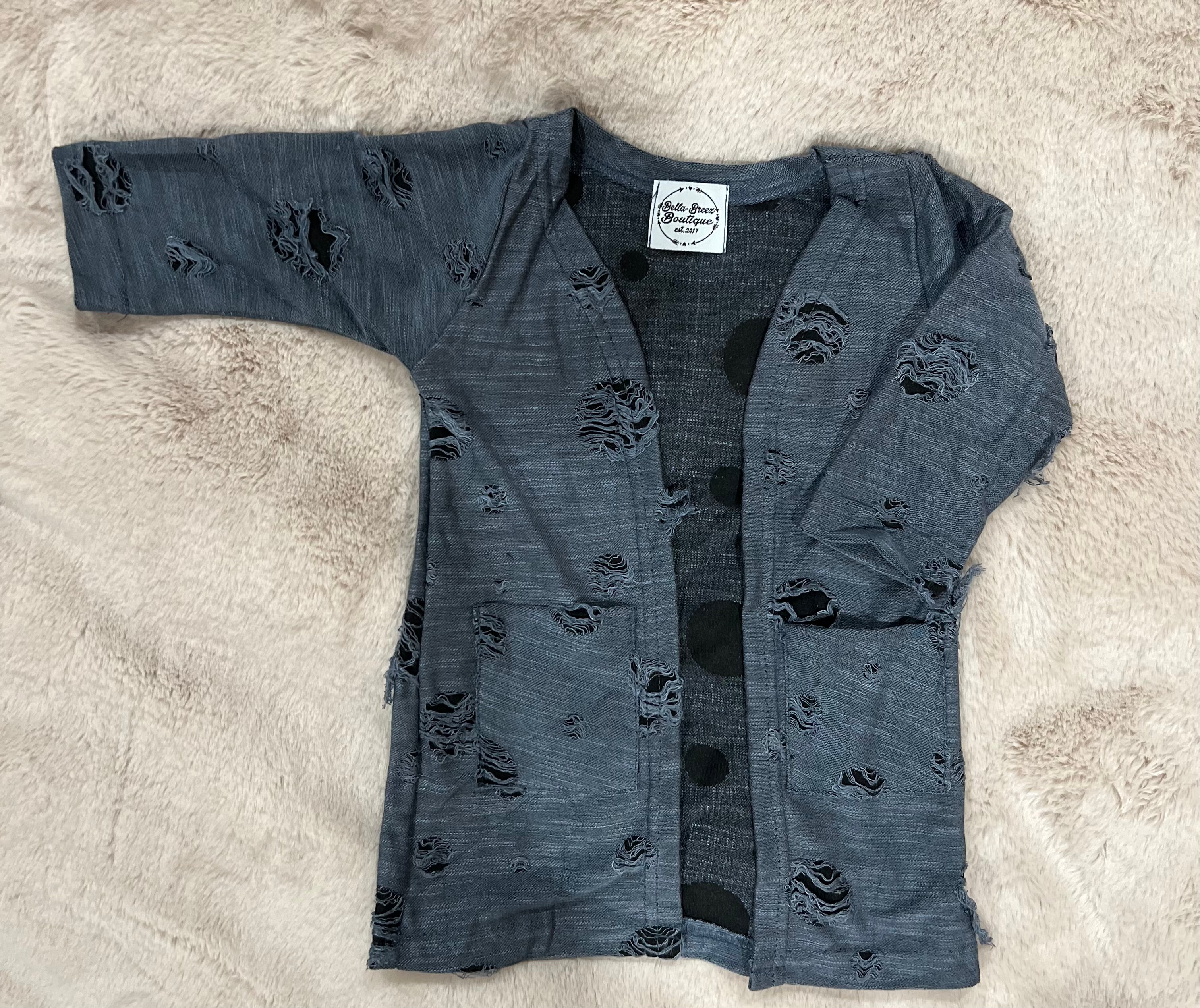 Kids Distressed Duster (4 colors) (FINAL SALE)