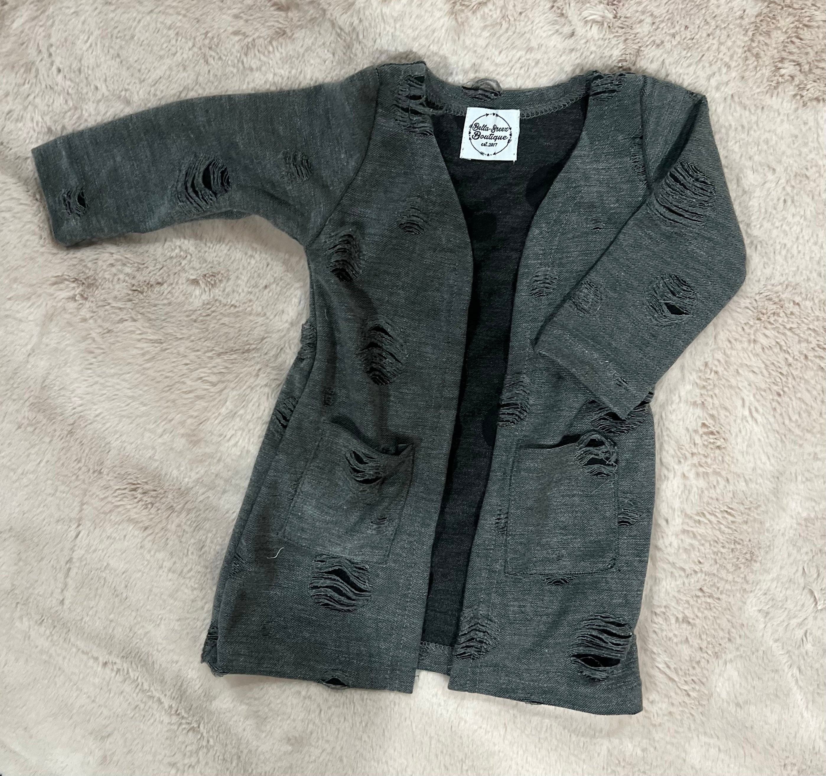 Women's Distressed Duster (FINAL SALE)