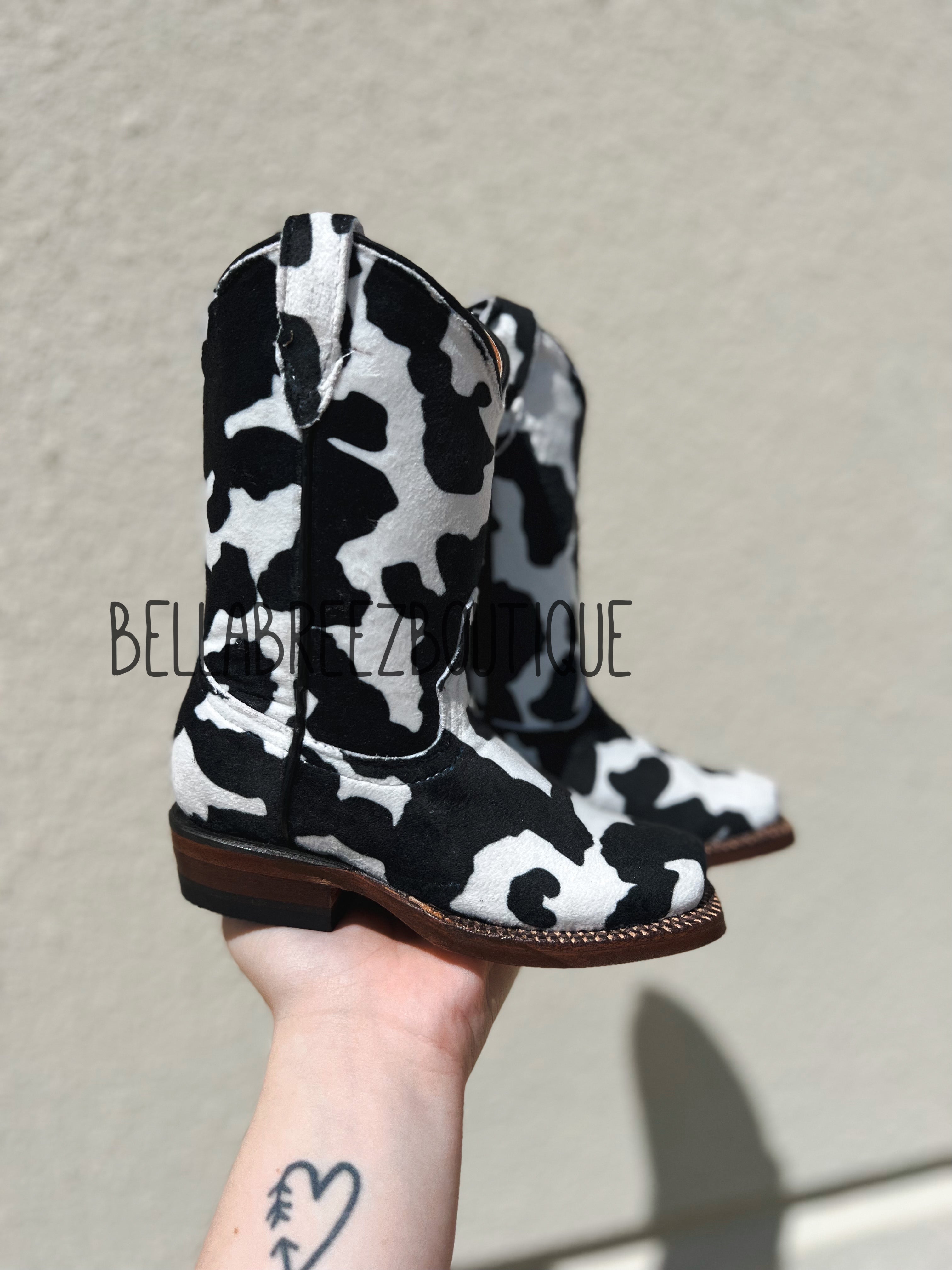 PREORDER AS-IS Black Cow Tanner Mark Boots (READ DESCRIPTION)